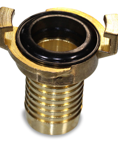 Hose piece for quick coupling 1" brs